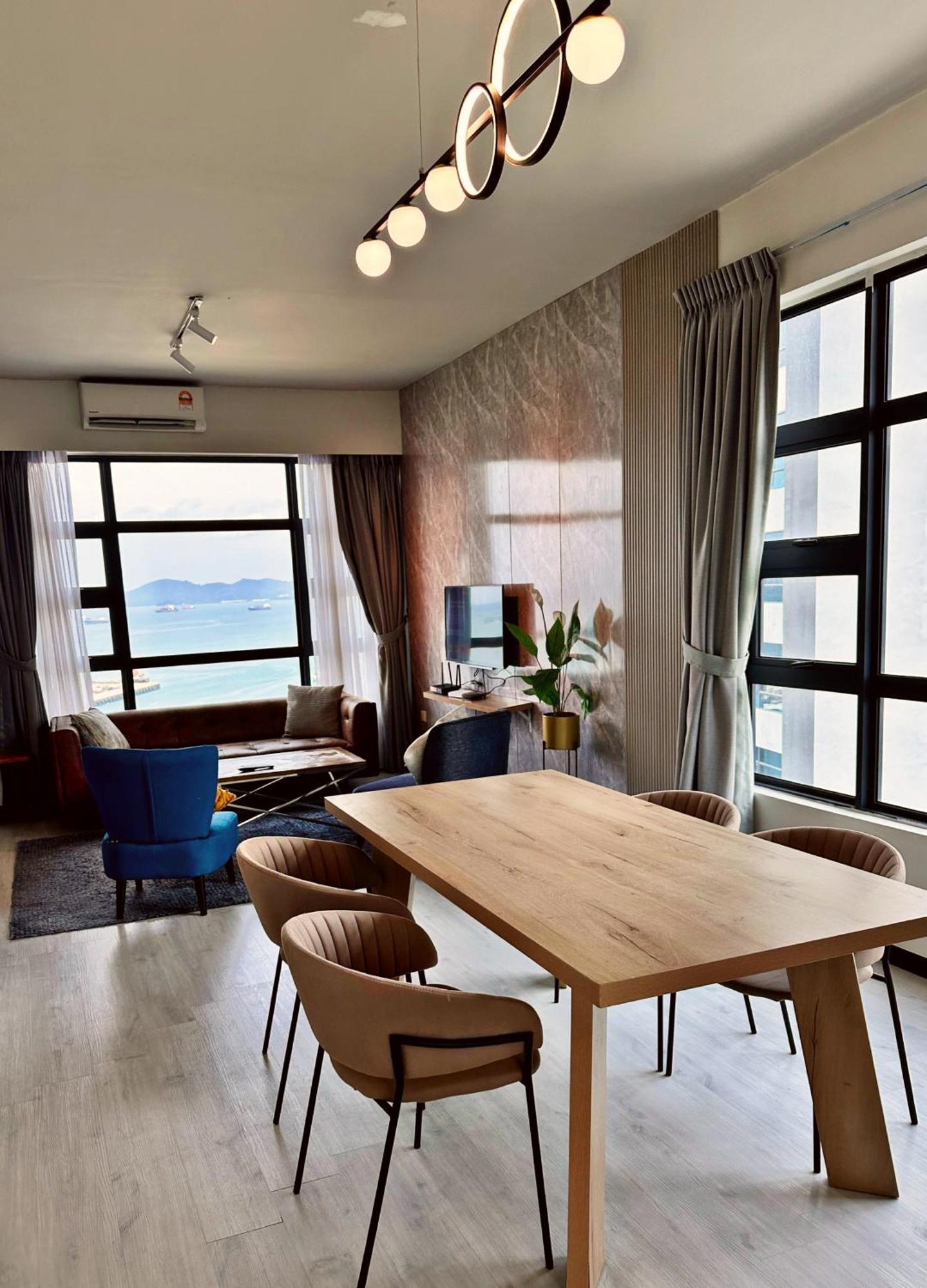 Seaview Luxury Condo Homestay 2Bed 2Bath Jesselton Quay By R2 Residence Kota Kinabalu Bagian luar foto